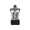 Laura B - Freya Top - Silver - Black Wonder Woman - Luxury High Quality Top - Avvenice