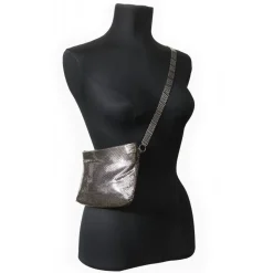 Laura B - Sam Body Bag - Shiny Dorè - Body Bag - Luxury High Quality Bag - Avvenice