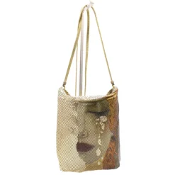 Laura B - Wonder Woman - Freya Party Bag - Gold - Black Wonder Woman - Luxury High Quality Bag - Avvenice