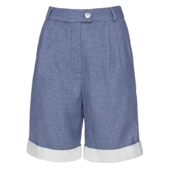 Leda Di Marti - Denim Shorts - Love a Dream - Haute Couture Made in Italy - Luxury High Quality Shorts - Avvenice