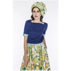 Leda Di Marti - Grampo Long Skirt - Cedar Print - Haute Couture Made in Italy - Luxury High Quality Dress - Avvenice