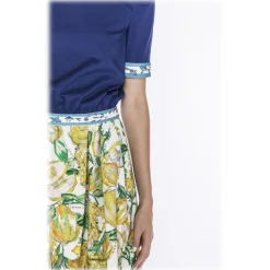 Leda Di Marti - Grampo Long Skirt - Cedar Print - Haute Couture Made in Italy - Luxury High Quality Dress - Avvenice