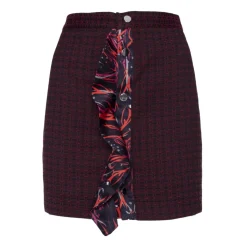 Leda Di Marti - Jaquard Miniskirt - Leda Collection - Haute Couture Made in Italy - Luxury High Quality Skirt - Avvenice