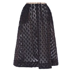 Leda Di Marti - Midi Fenis - Length Skirt Jacquard - Leda Collection - Haute Couture Made in Italy - Luxury High Quality Skirt - Avvenice