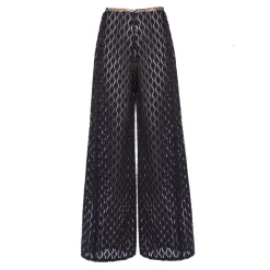 Leda Di Marti - Palace Trousers Jacquard - Leda Collection - Haute Couture Made in Italy - Luxury High Quality Trousers - Avvenice