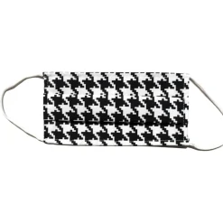 Leda Di Marti - Pied de Poul White Black - 5 High Quality Protection Mask - Coronavirus - COVID19 - Made in Italy - Avvenice