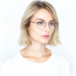 Linda Farrow - 586 C3 Angular Optical Frames - White Gold - Linda Farrow Eyewear - Avvenice