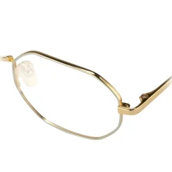 Linda Farrow - 520 C2 Angular Optical Frames - Yellow Gold and White Gold - Linda Farrow Eyewear - Avvenice