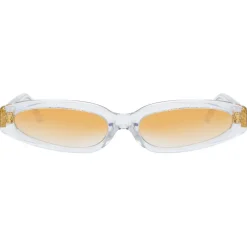 Linda Farrow - 960 C3 Angular Sunglasses - Clear - Linda Farrow Eyewear - Avvenice