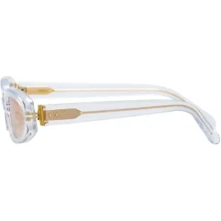 Linda Farrow - 960 C3 Angular Sunglasses - Clear - Linda Farrow Eyewear - Avvenice