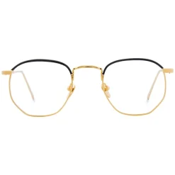 Linda Farrow - 586 C1 Angular Optical Frames - Gold - Linda Farrow Eyewear - Avvenice