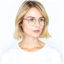 Linda Farrow - 586 C2 Angular Optical Frames - Gold - Linda Farrow Eyewear - Avvenice