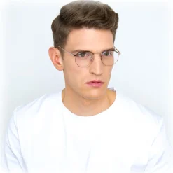 Linda Farrow - 586 C4 Angular Optical Frames - Rose Gold - Linda Farrow Eyewear - Avvenice