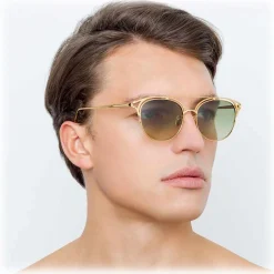 Linda Farrow - 682 C5 Aviator Sunglasses - Yellow Gold - Linda Farrow Eyewear - Avvenice