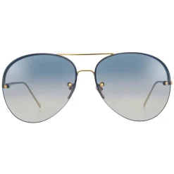 Linda Farrow - 574 C6 Aviator Sunglasses - Gold - Linda Farrow Eyewear - Avvenice