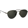 Linda Farrow - 739 C6 Aviator Sunglasses - Nickel & Black - Linda Farrow Eyewear - Avvenice