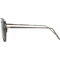 Linda Farrow - 739 C6 Aviator Sunglasses - Nickel & Black - Linda Farrow Eyewear - Avvenice