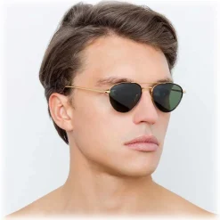 Linda Farrow - 739 C4 Aviator Sunglasses - Yellow Gold and Tortoiseshell - Linda Farrow Eyewear - Avvenice