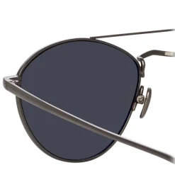 Linda Farrow - 876 C6 Aviator Sunglasses - Nickel - Linda Farrow Eyewear - Avvenice