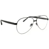 Linda Farrow - 533 C9 Aviator Optical Frames - Black - Linda Farrow Eyewear - Avvenice
