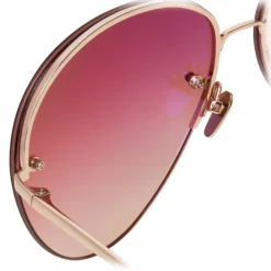 Linda Farrow - 574 C7 Aviator Sunglasses - Rose Gold - Linda Farrow Eyewear - Avvenice