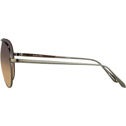 Linda Farrow - 501 C7 Aviator Sunglasses - Nickel - Linda Farrow Eyewear - Avvenice