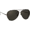 Linda Farrow - 729 C4 Aviator Sunglasses - Nickel - Linda Farrow Eyewear - Avvenice