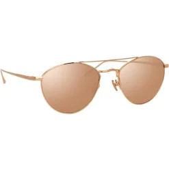 Linda Farrow - 876 C3 Aviator Sunglasses - Rose Gold - Linda Farrow Eyewear - Avvenice