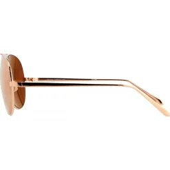Linda Farrow - 128 C6 Aviator Sunglasses - Rose Gold - Linda Farrow Eyewear - Alessandra Ambrosio Official - Avvenice