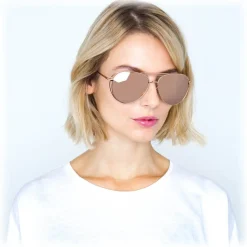 Linda Farrow - 575 C3 Aviator Sunglasses - Rose Gold - Linda Farrow Eyewear - Avvenice