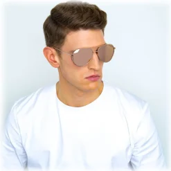 Linda Farrow - 575 C3 Aviator Sunglasses - Rose Gold - Linda Farrow Eyewear - Avvenice