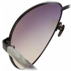 Linda Farrow - 533 C5 Aviator Sunglasses - Black - Linda Farrow Eyewear - Avvenice