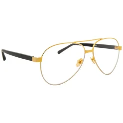 Linda Farrow - 533 C7 Aviator Optical Frames - Gold - Linda Farrow Eyewear - Avvenice