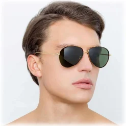 Linda Farrow - 702 C4 Aviator Sunglasses - Yellow Gold - Linda Farrow Eyewear - Avvenice