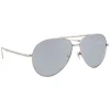 Linda Farrow - 518 C2 Aviator Sunglasses - White Gold - Linda Farrow Eyewear - Avvenice
