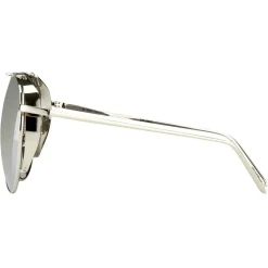 Linda Farrow - 425 C2 Aviator Sunglasses - White Gold - Linda Farrow Eyewear - Kourtney Kardashian - Olivia Munn - Official - Avvenice