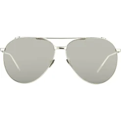 Linda Farrow - 425 C2 Aviator Sunglasses - White Gold - Linda Farrow Eyewear - Kourtney Kardashian - Olivia Munn - Official - Avvenice