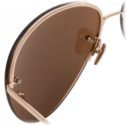 Linda Farrow - 574 C3 Aviator Sunglasses - Rose Gold - Linda Farrow Eyewear - Avvenice