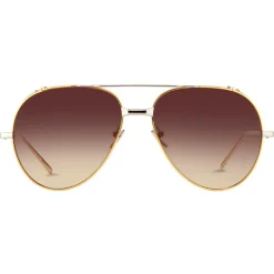 Linda Farrow - 426 C6 Aviator Sunglasses - Yellow Gold - Linda Farrow Eyewear - Avvenice