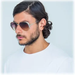 Linda Farrow - 426 C6 Aviator Sunglasses - Yellow Gold - Linda Farrow Eyewear - Avvenice