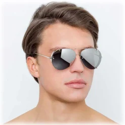 Linda Farrow - 729 C2 Aviator Sunglasses - White Gold - Linda Farrow Eyewear - Avvenice