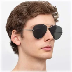 Linda Farrow - 859 C7 Aviator Sunglasses - White Gold - Linda Farrow Eyewear - Avvenice