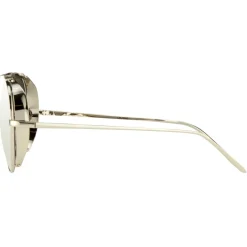 Linda Farrow - 426 C2 Aviator Sunglasses - White Gold - Linda Farrow Eyewear - Avvenice