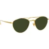 Linda Farrow - 876 C4 Aviator Sunglasses - Yellow Gold - Linda Farrow Eyewear - Avvenice