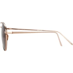 Linda Farrow - 739 C8 Aviator Sunglasses - Rose Gold and Tortoiseshell - Linda Farrow Eyewear - Avvenice
