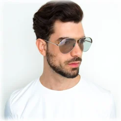 Linda Farrow - 594 C6 Aviator Sunglasses - White Gold - Linda Farrow Eyewear - Avvenice