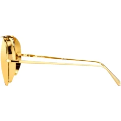 Linda Farrow - 426 C1 Aviator Sunglasses - Yellow Gold - Linda Farrow Eyewear - Avvenice