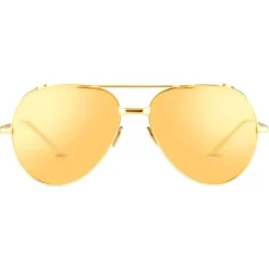 Linda Farrow - 426 C1 Aviator Sunglasses - Yellow Gold - Linda Farrow Eyewear - Avvenice