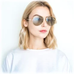 Linda Farrow - 594 C5 Aviator Sunglasses - Yellow Gold - Linda Farrow Eyewear - Avvenice