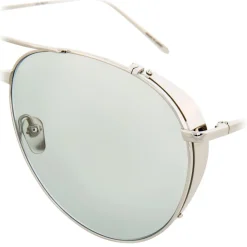 Linda Farrow - 425 C14 Aviator Sunglasses - White Gold - Linda Farrow Eyewear - Avvenice